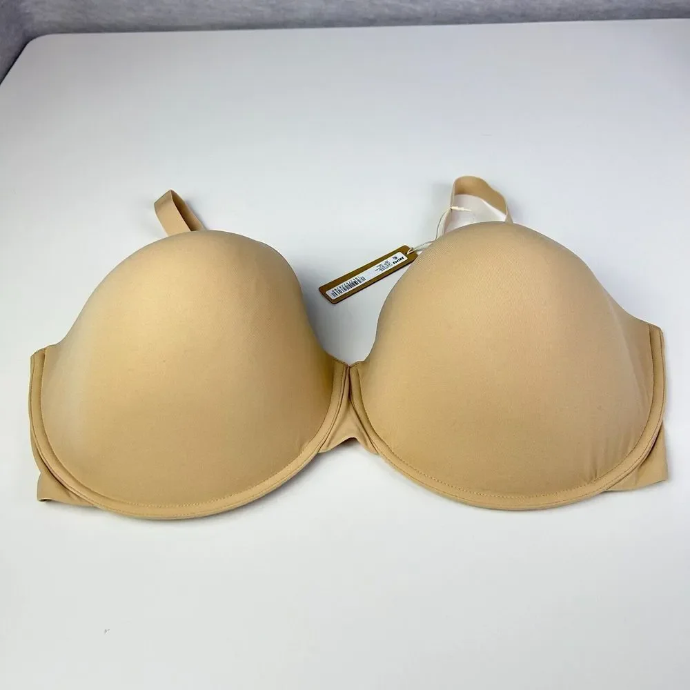 SKIMS Womens 42DDDD Demi Bra‎ Clay Underwire Molded T Shirt NWT Shapewear - Picture 2 of 9